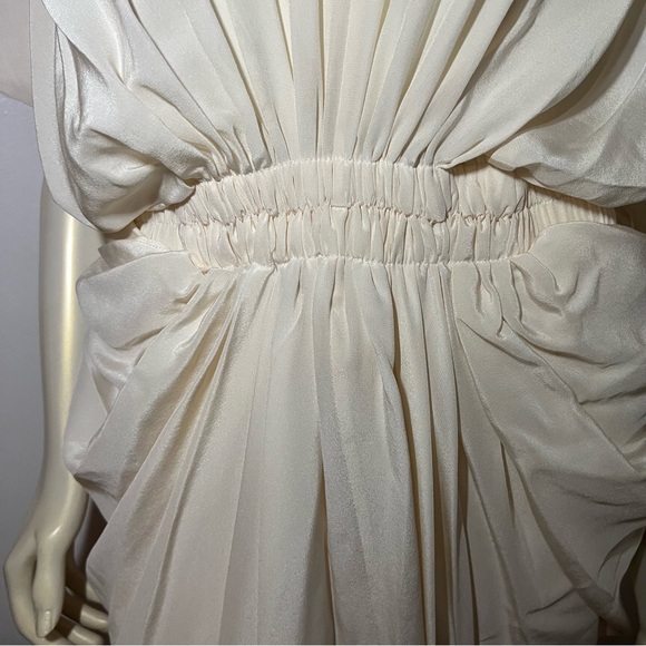 Miguelina Alexis Caftan Dress Size Large New Silk Crepe - Picture 8 of 14